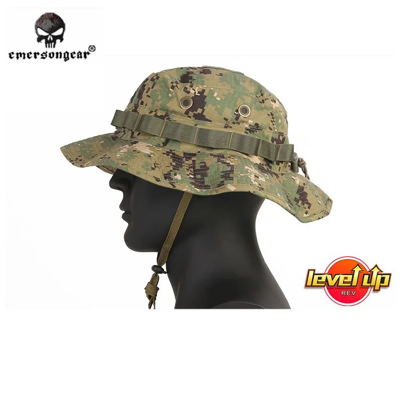 EMERSONgear Special Forces Tactical Camouflage Level Up Map Pack Boonie Hat Hunting Hat Sun
