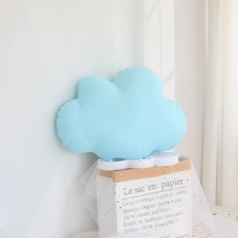 Lucky Boy Sunday яркие цвета плюшевые облака мягкие подушки облако плюшевые игрушки декорация для дома - Цвет: 42x55cm