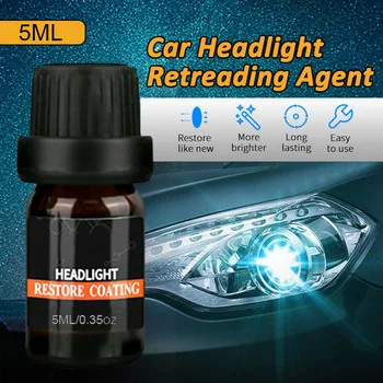 

Headlight Refurbishment Agent Retreading Kit Liquid Suede Cloth Supplies