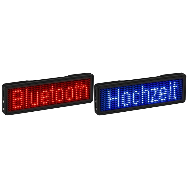 2 предмета Bluetooth светодиодный бейдж светильник знак &quotсделай сам&quot