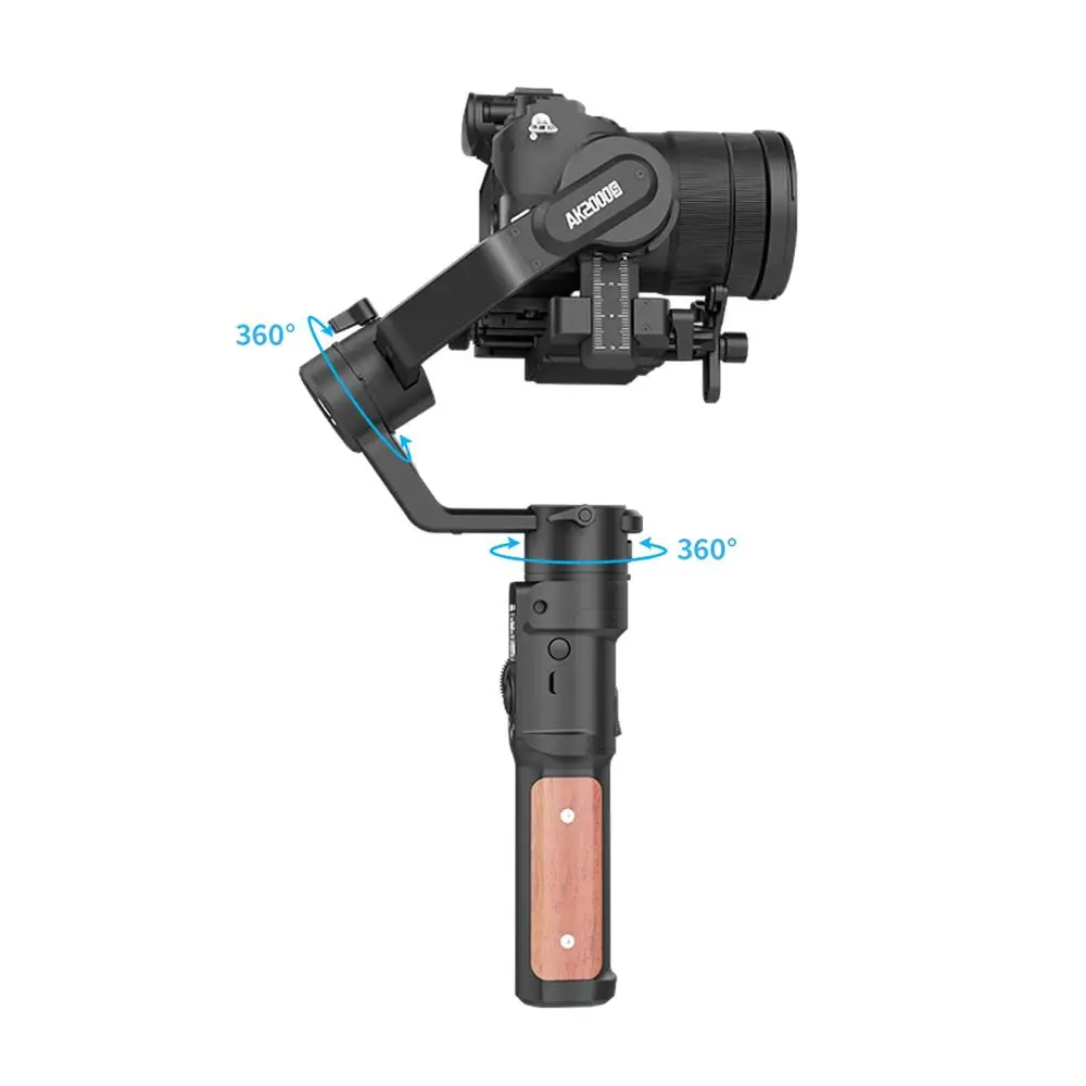 US $209.40 Used Feiyutech Ak2000s Dslr Professional Camera Stabilizer Handheld Video Gimbal Fit For Mirrorless Camera 22 Kg Payload