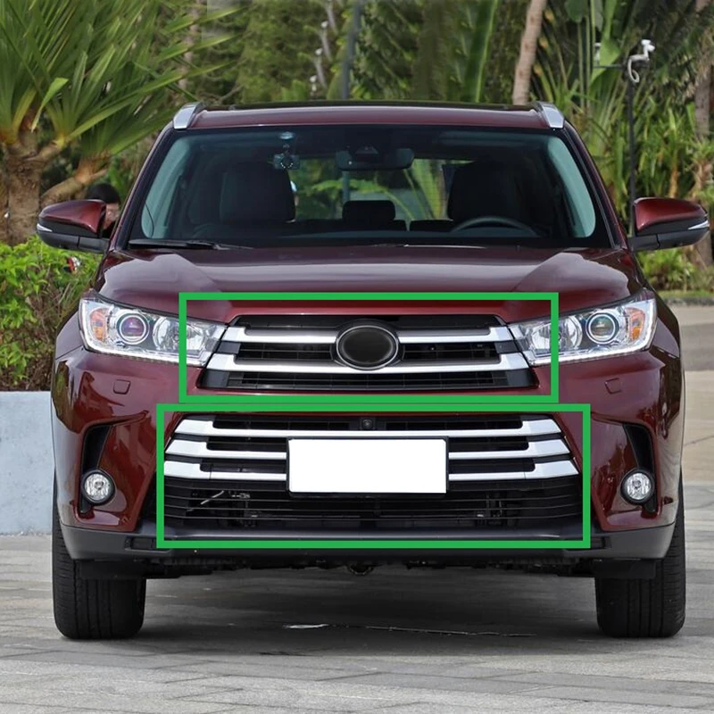 Сетка для защиты от насекомых передняя решетка Toyota Highlander /kluger 2018|Хромирование| |
