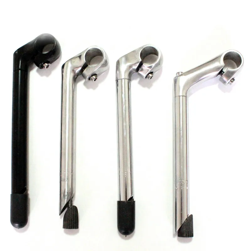 Potence Vélo SR Custom 100mm - Pivot 22,2mm / Cintre 25,4mm - Argent Rétro Eroica