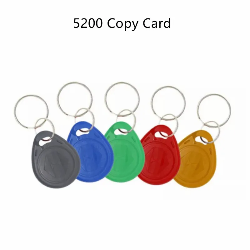 Compatible With All Door Entry System 5200 Chip 125Khz Key Copy Writable Rewrite Keyfobs Rfid Tag Ring Card 5Pcs | Безопасность и