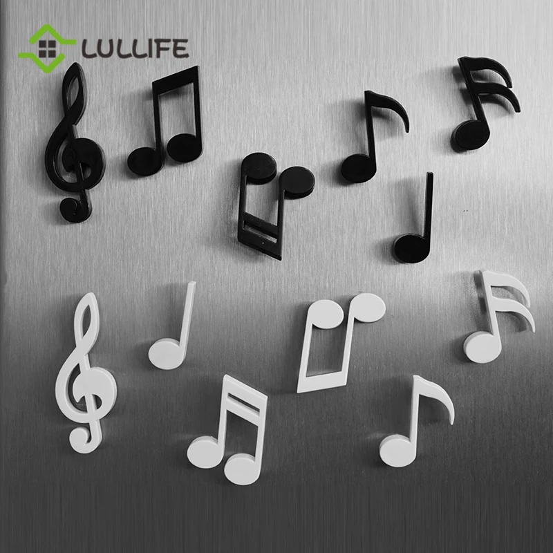 

6pcs/Set Fridge Magnets Creative Musical Notes Magnet Refrigerator Message Sticker Home Decor Kitchen Accessory Educational Toy