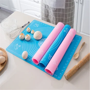 

40 * 50cm Silicone Mat Kitchen Kitchen Scale with Scale Kneading Mat Kitchen Accessories Silicone Forms Cake Tools Bakeware.8z