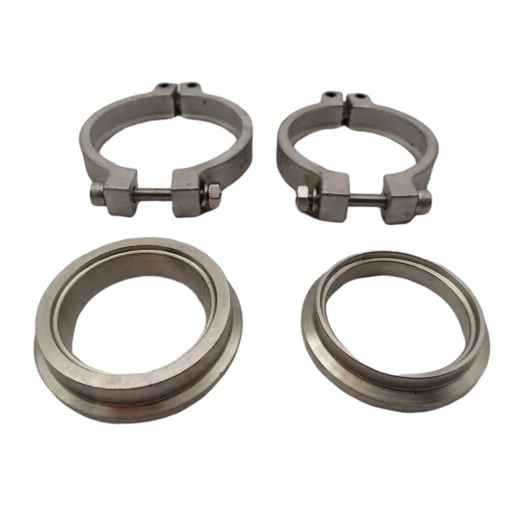 MagiDeal Stainless Steel V Band New Flang/Clamp Set for Tial 44mm Wastegate V-Band 