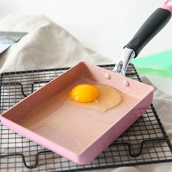 

Hot Mini Pan Japanese Style Stainless Steel Non-Stick Frying Pan Omelette Cookware Induction Cooker Pan Fried Egg Pan