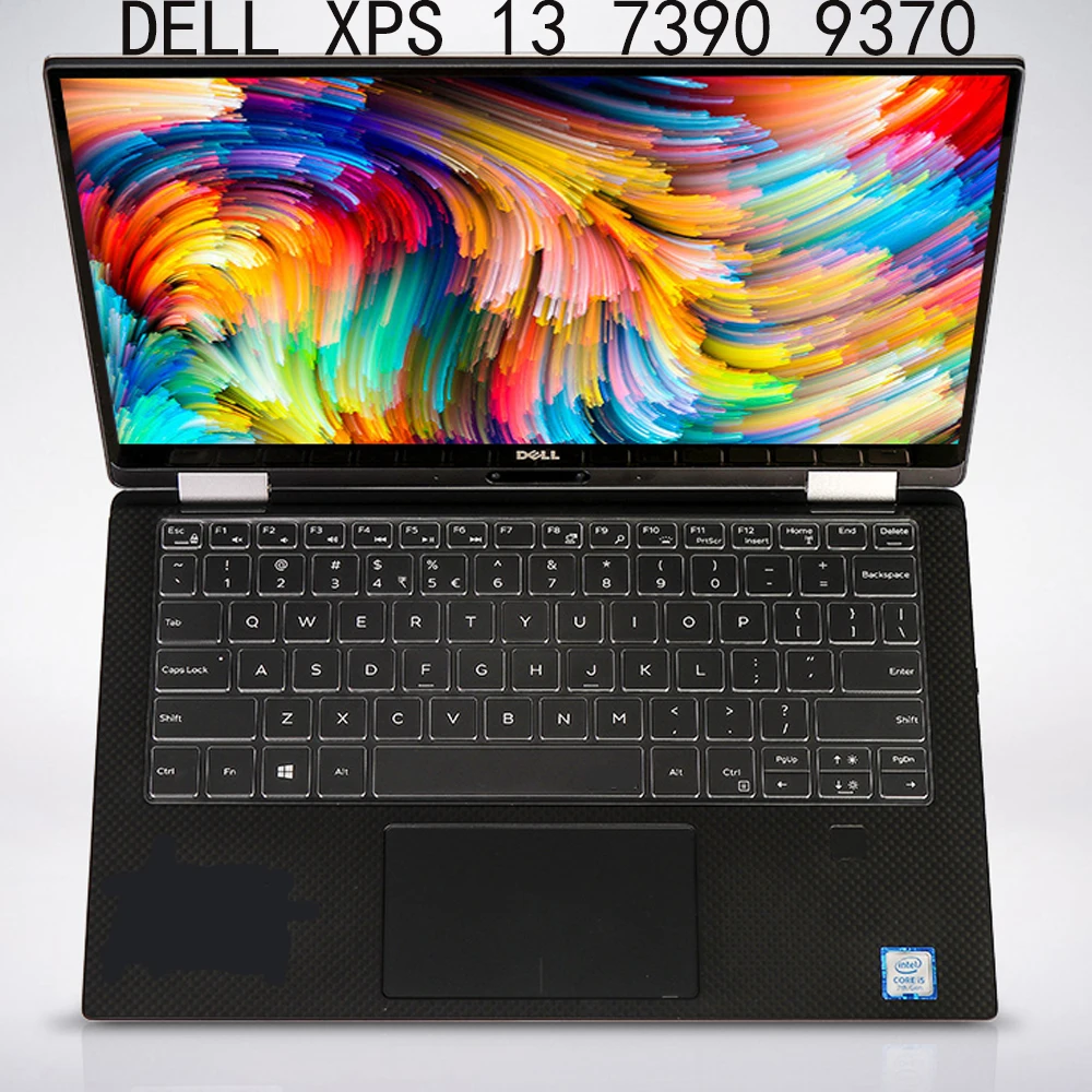 Силиконовый чехол для клавиатуры ноутбука Dell XPS 13 7390 9370 9380 3 дюйма с 15 9575 9570 6 дюймов