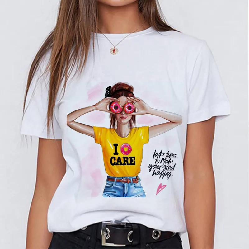 Modern mom fashionable T-shirt Korean fashion clothing street clothing female T-shirt to send girlfriends friends holiday gifts