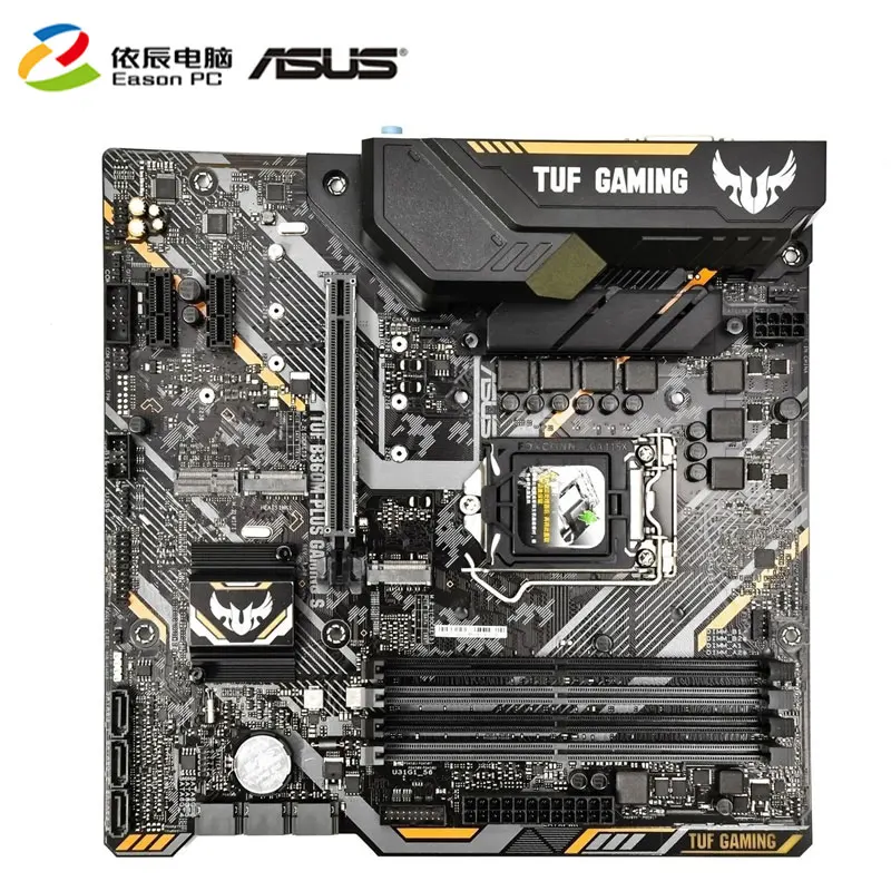 ASUS TUF B360M PLUS GAMING S desktop motherboard LGA1151 DDR4 64G Micro ATX 1