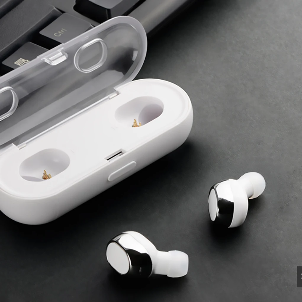 Мини противоскользящие разделяющие наушники Bluetooth беспроводные легкие наушники с зарядным устройством
