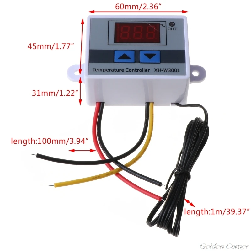 Digital Controller W3001 110V-220V Temperature Controller Thermostat Digital LED Display M06 21 Dropshiping temperature controller