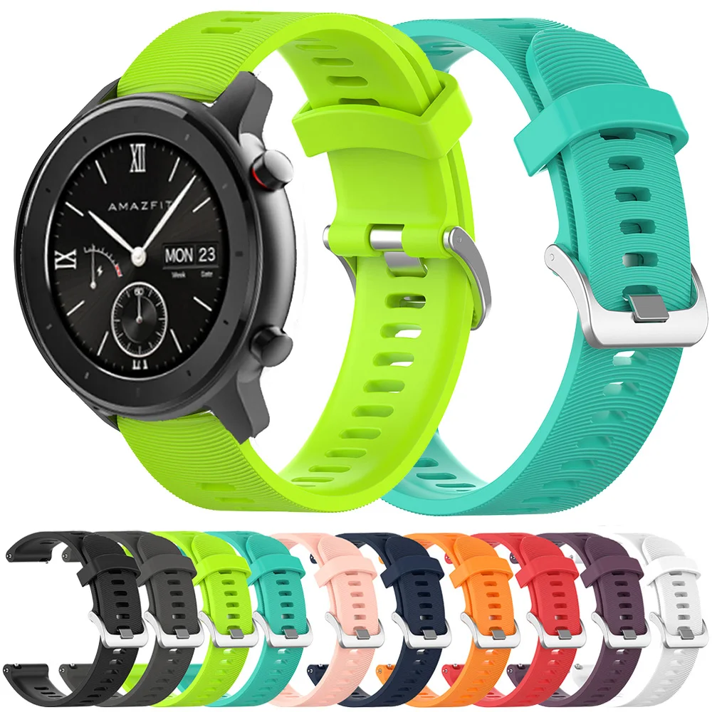 Для Huami Amazfit GTR 42 мм Bip силиконовый ремешок для замены 20 браслет Youth Pace Lite | Наручные