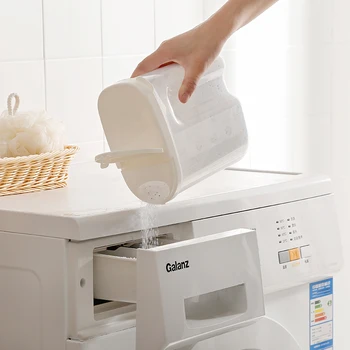 

Home Multi-function Washing powder box Laundry powder storage bin cans with lid grain rice organizer tank container mx7111745