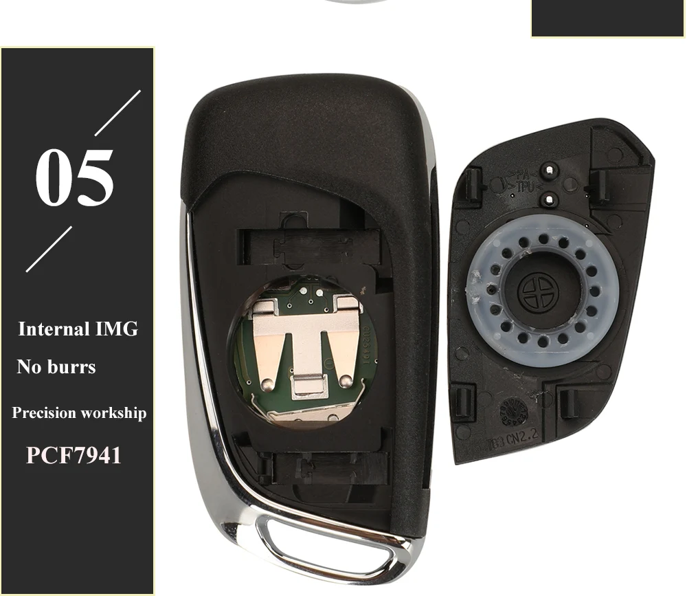 Keyforkess 5X OEM originale 433.92Mhz FSK ID46 PCF7941 Chip Flip Car Key per Citroen C4 c-quatre 3 pulsanti Auto pieghevole telecomando 17 Keyforkess 5X OEM originale 433.92Mhz FSK ID46 PCF7941 Chip Flip Car Key per Citroen C4 c-quatre 3 pulsanti Auto pieghevole telecomando - H0322def2734544ada94382153435a75a2