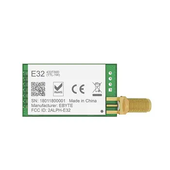 

SX1278 LoRa 433MHz 30dBm 1W Serial Port Transceiver E32-433T30D SMA Long Range 433 MHz rf Transmitter and Receiver