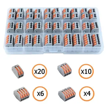 

Lever-nuts 2/3/4/5 Conductor Combination Compact Wire Connectors Assortment Pocket Pack 2 3 4 5 Port Fast Connection Terminal
