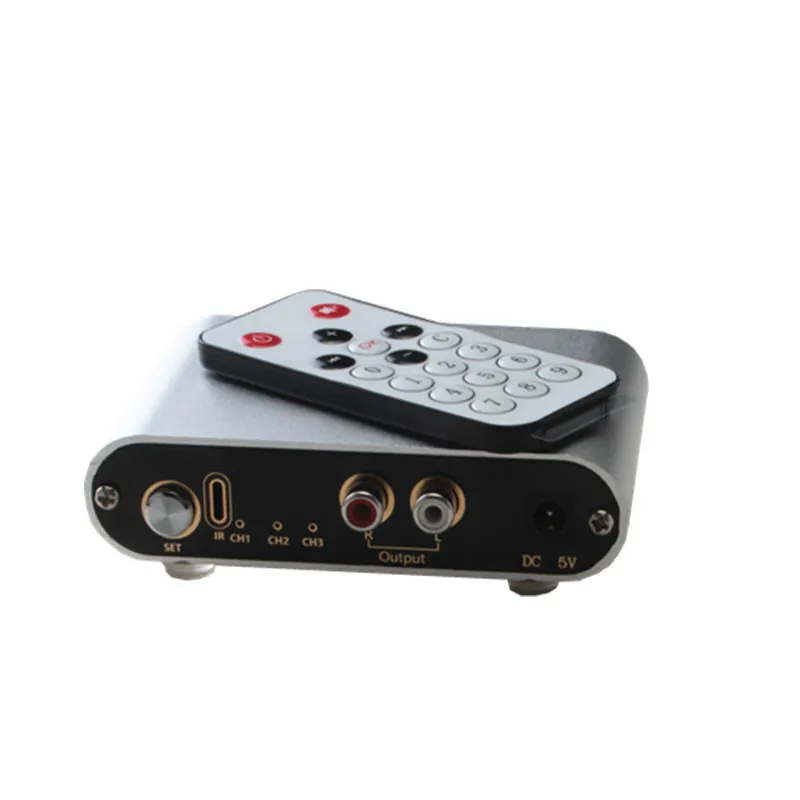 New 3 Input 1 Output / 1 Input 3 Output RCA Audio Input Signal Selector Remote Switch For Amp with Remote Control New 3 Input 1 Output / 1 Input 3 Output RCA Audio Input Signal Selector Remote Switch For Amp with Remote Control