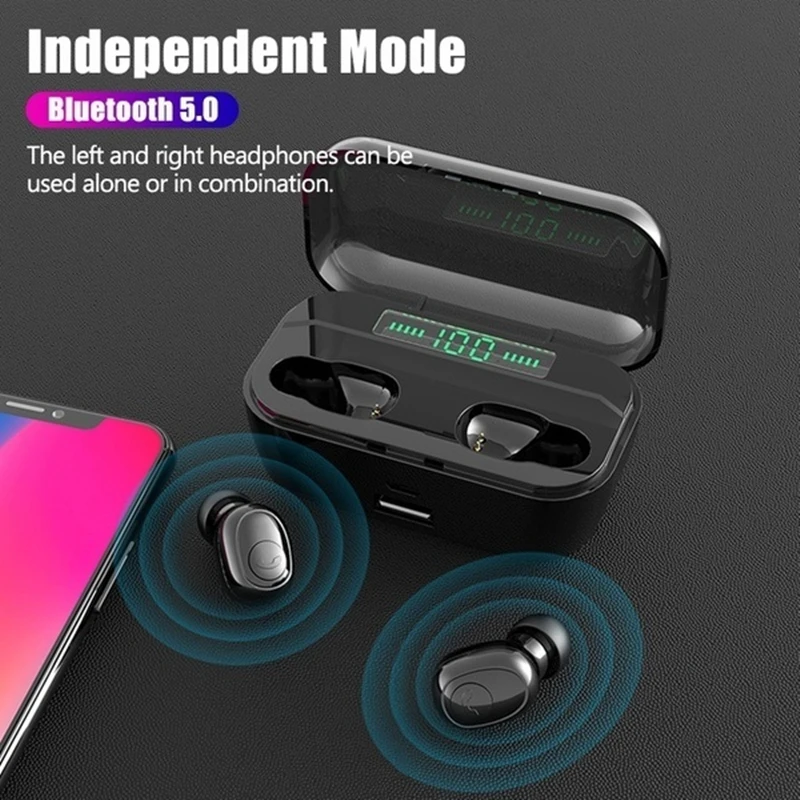 3500 мАч Bluetooth 5,0 наушники 8D HIFI TWS Bluetooth наушники CVC8.0 шумоподавление беспроводные Bluetooth наушники