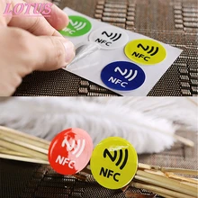 Autocollant en Pet étanche Nfc intelligent, étiquette adhésive Ntag213 adaptée à tous les téléphones mobiles, 1 pièce, nouveau