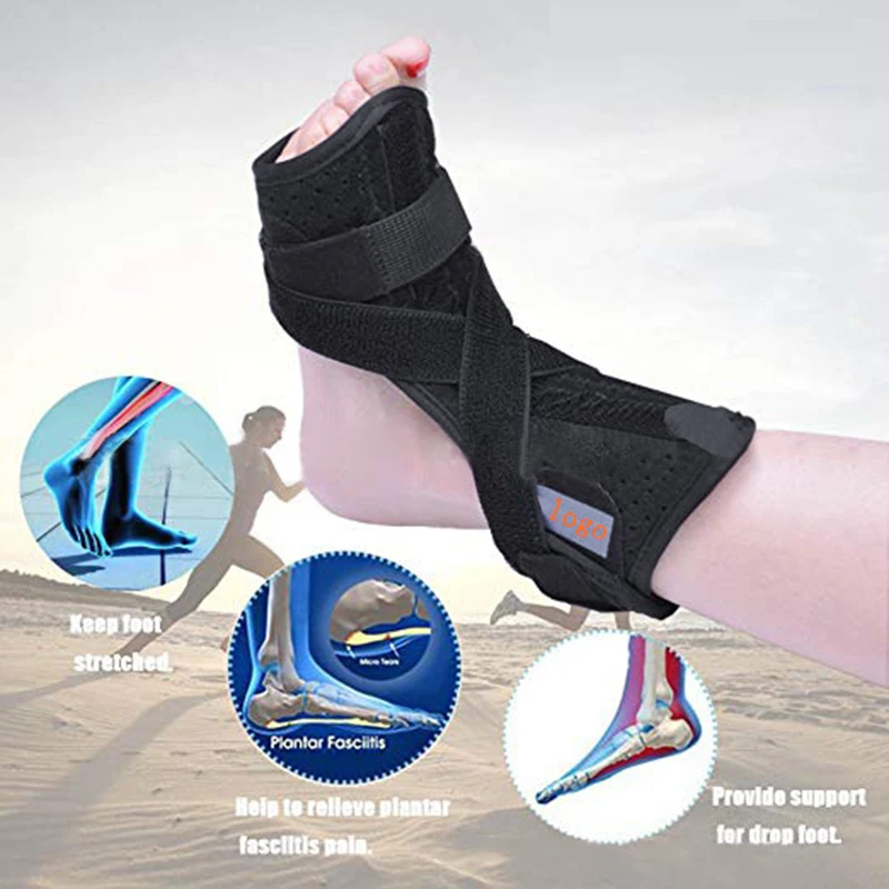 

New 1pc Drop Foot Brace Orthosis Plantar Fasciitis Dorsal Splint Support Aluminum Splint Ankle Orthotic Achilles Tendinitis