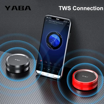 

YABA Mini Wireless Portable Bluetooth Speaker Stereo Speakerphone AUX TF Music Subwoofer Column USB Speakers for Computer Phones