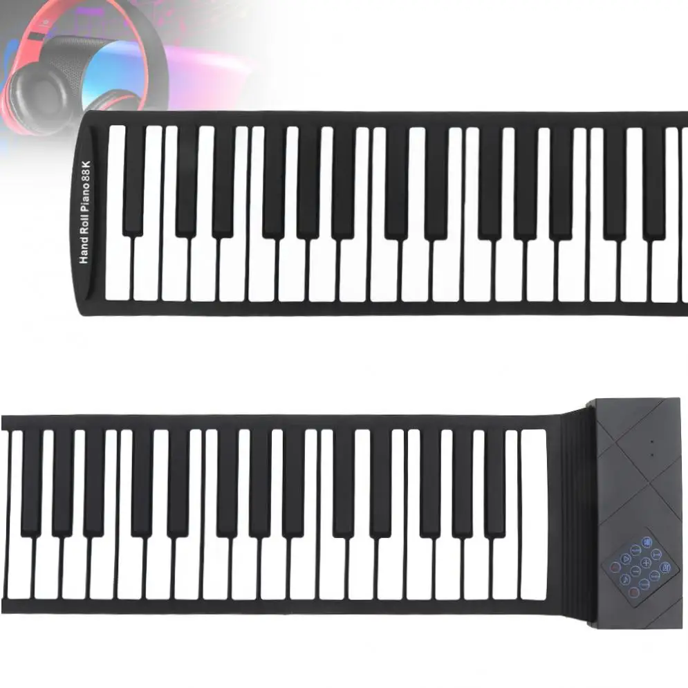 88-ключ USB миди клавиатуры клавиши пианино портативное фортепиано в рулоне