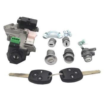 

for Honda Accord 06-07 Complete Set Ignition Switch Cylinder Door Lock with 2 Keys 8E Chips