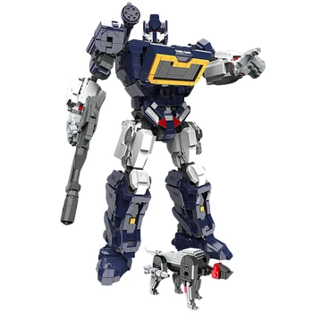 

66-02 3100pcs Soundwave Stacking Blocks Toy Transformation Action Figure Model Assembled Building Blocks Gifts For Children