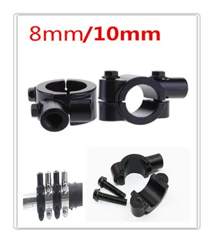 

2Pc 8MM 10MM black Motorcycle Rear View Mirror Holder Adapter Base Stand for Ducati MONSTER 400 620 MTS 695 696 796 S2R 800 DaRk