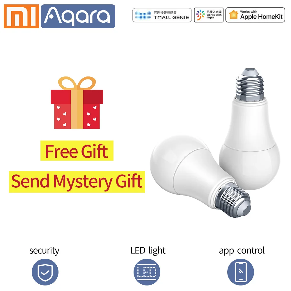 Aqara умная лампа xiaomi Smart lamp БЕЛЫЙ цвет светодиодный светильник работает с xiaomi smart Home Kit и для mi Home App