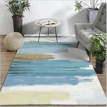 Ковер в скандинавском стиле для спальни, современный геометрический абстрактный ковер для гостиной и ковер для домашнего декора, мягкий напольный коврик, коврик для кухни