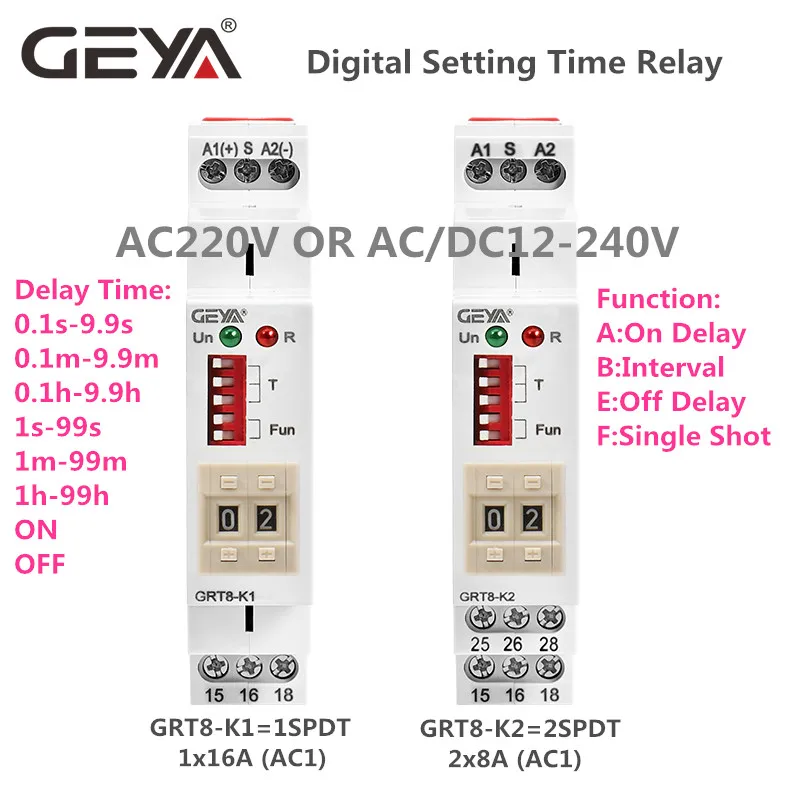 relé ac dc 12 v 24 v