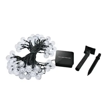 

60 Led Outdoor String Lights Garden Crystal Ball Decorative Lights 24Ft Waterproof Indoor Outdoor Fairy Lights For Garden