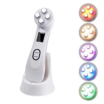 

5-in-1 RF Lifting Machine EMS Mesotherapy Electrotherapy Face Beauty Skin Care LED Therapy Removing Wrinkle Acne Facial Massager