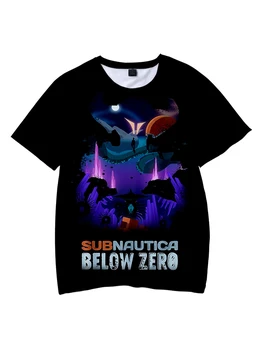Футболки Subnautica для мужчин и женщин с 3D принтом игры ниже нуля, уличная одежда, футболки большого размера, модные футболки, топы, детская одеж...