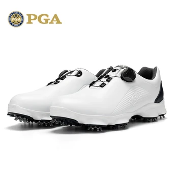 

PGA Golf Men Shoes Super Leather Sport Shoes Waterproof Breathable Anti Skid Shoes For Male Size
