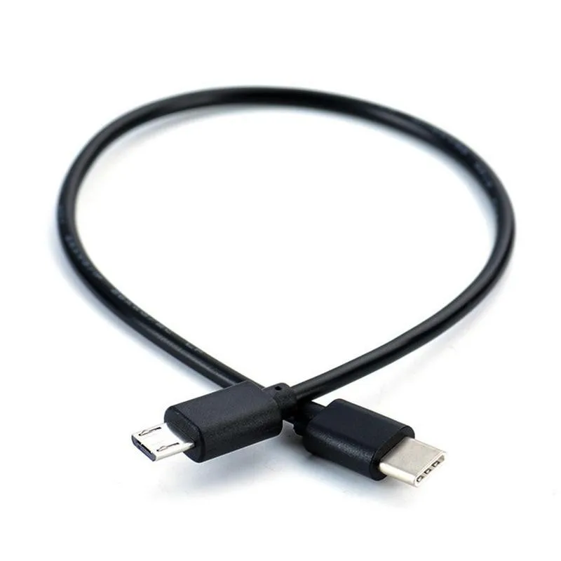 Type C Usb-c To for Micro Usb Cable For Huawei Micro B Usb Type C Cord Male To Male Compatible For Xiaomi