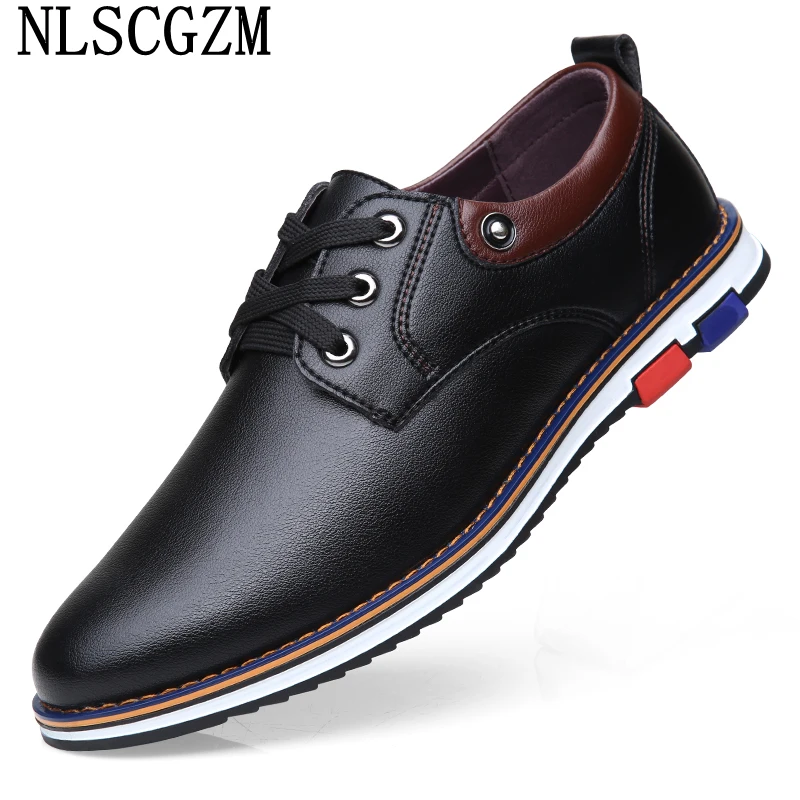 

Туфли мужские без шнуровки, кожаные повседневные лоферы, дышащие, оксфорды, деловые, для офиса, 2024