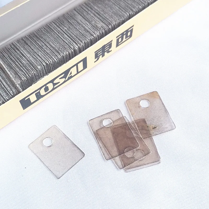 TOSAI TO-220 Natural Mica Sheet Insulation Sheet 13*18*0.12mm for LM1875 100 piece