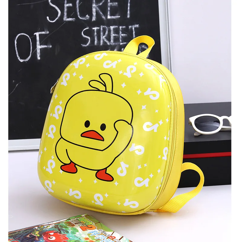

2019 New Style Online Celebrity Hot Selling Small Yellow Duck CHILDREN'S School Bags Kindergarten Cartoon Cute Egg Shell Backpac