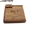 Usb-флеш-накопитель JASTER деревянный с коробкой и логотипом, 8-64 Гб ► Фото 3/6