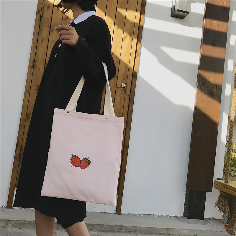 

2019 New Style One-Shoulder Handbag Japanese Korean Fashion Versatile Casual College Style Canvas Students Tote Bag Carry Bag
