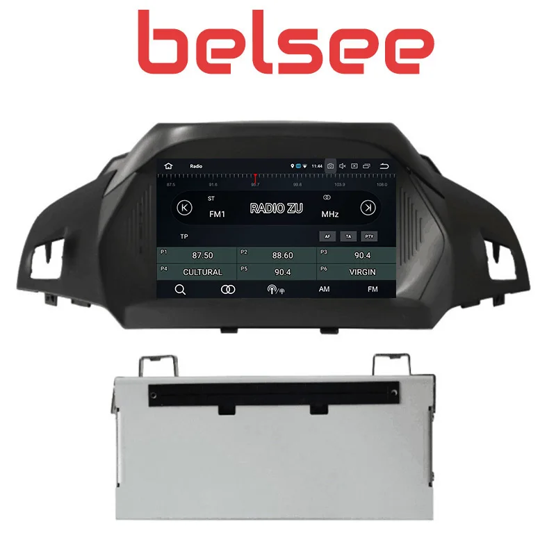 Excellent Belsee 8 Core Ram 4+64GB Android 9.0 Head Unit Car Radio Multimedia DVD Player GPS Nav for Ford Kuga Escape C-Max 2013 2014 2015 5