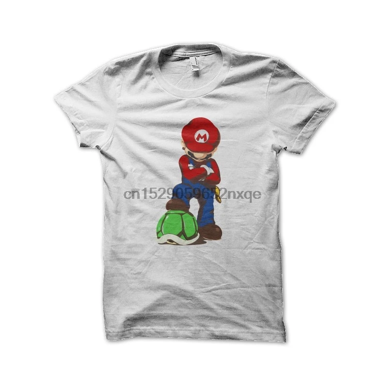 Мужская футболка Супер Марио белая футболки женская | одежда