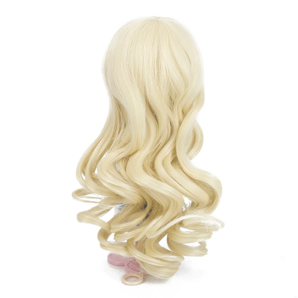 Парики только! термостойкие длинные кудри куклы волос бордовый волнистый цвет тела девочка Blyth Pullip кукла парик с 9-10 дюймов