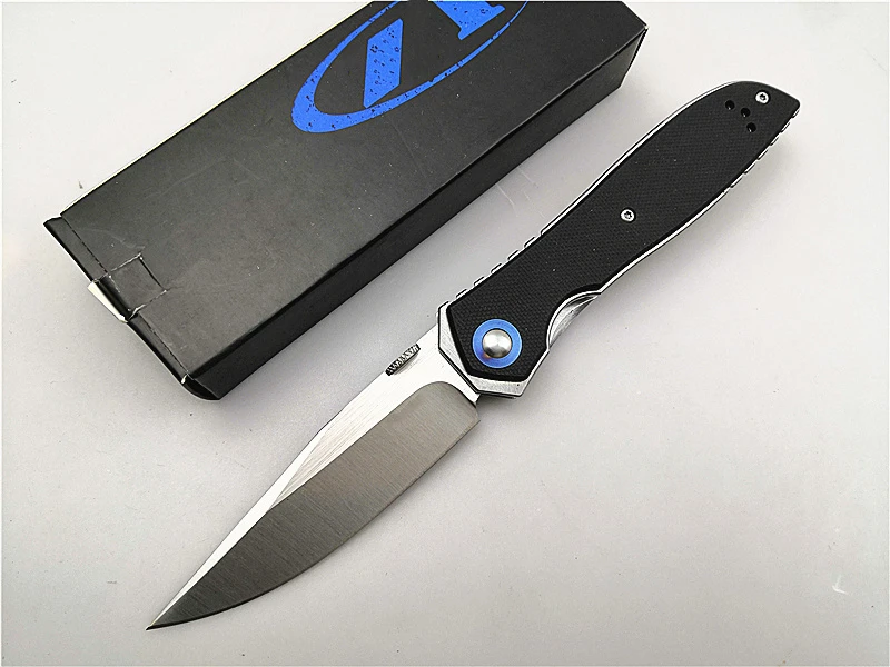 Складной/EDC/карманный нож ZT0640 шарикоподшипник нож CPM20CV лезвие G10 ручка Флиппер Тактический походный охотничий нож для выживания - Цвет: black
