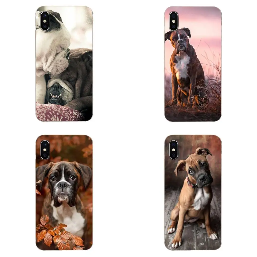 Ультратонкий чехол для Sony Xperia Z Z1 Z2 Z3 Z4 Z5 compact Mini M2 M4 M5 T3 E3 E5 XA XA1 XZ Premium Boxer Dog Puppy Puppies |