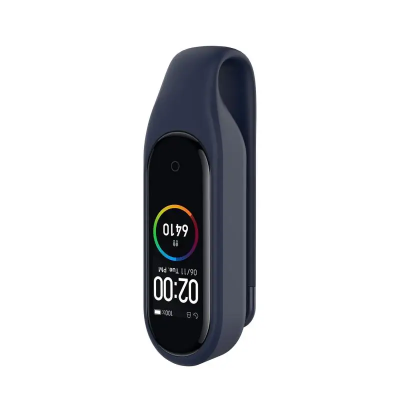 Midnight blue Для mi Band 4 Универсальные стальные зажимы для mi Band 3 для Xiao mi Smart Bracelet 4 сменные пряжки аксессуары для умных часов - Цвет: Midnight blue